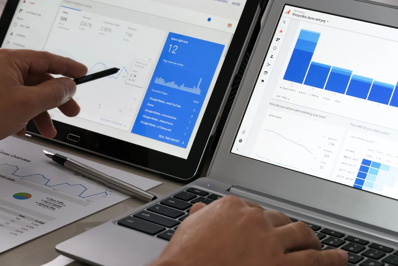 Website analytics and marketing data analysis on devices